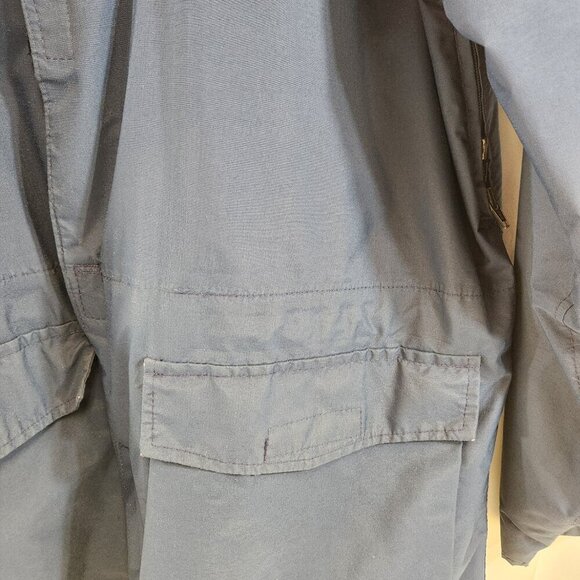 Vintage Taiga Jacket Mens Medium Blue Hooded - Picture 4 of 11